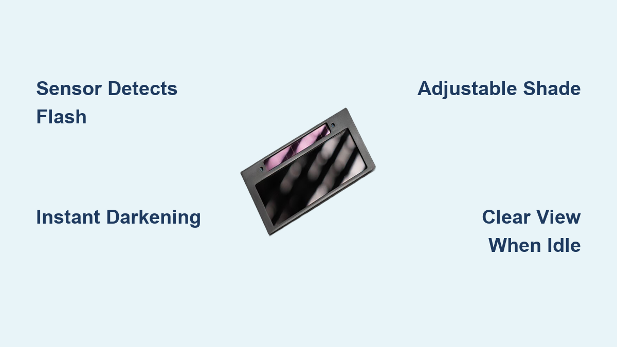 How Auto Darkening Welding Lens Works