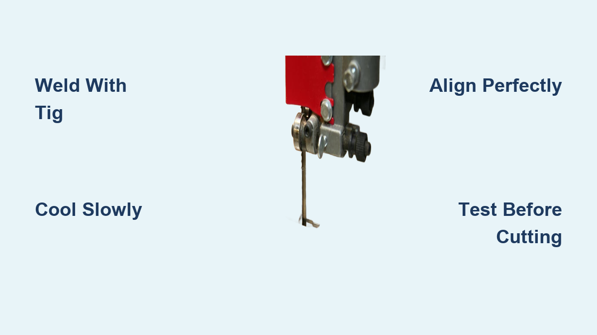How to Weld a Broken Bandsaw Blade