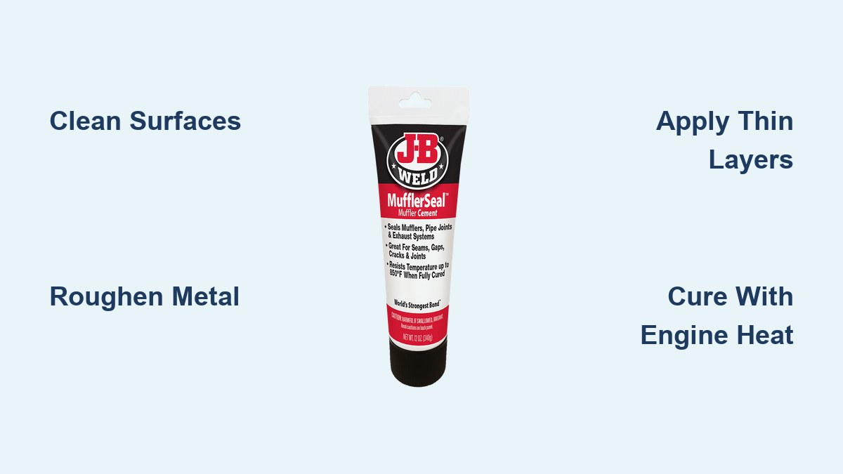 How to Use JB Weld Exhaust Sealant