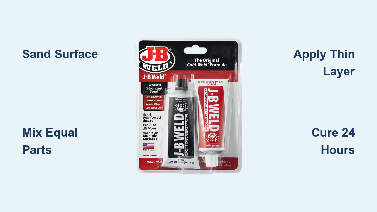 How to Use JB Weld: Step-by-Step Guide
