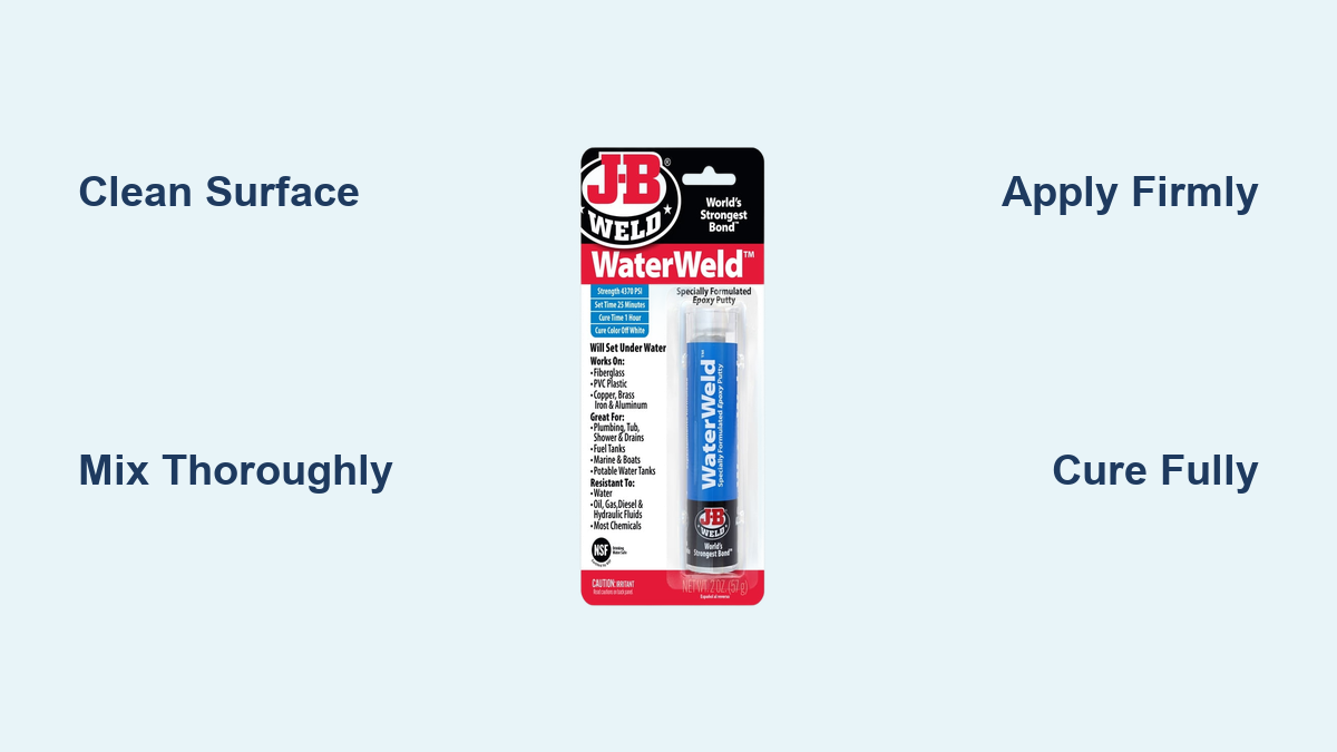 How to Use J-B WaterWeld: Quick Steps