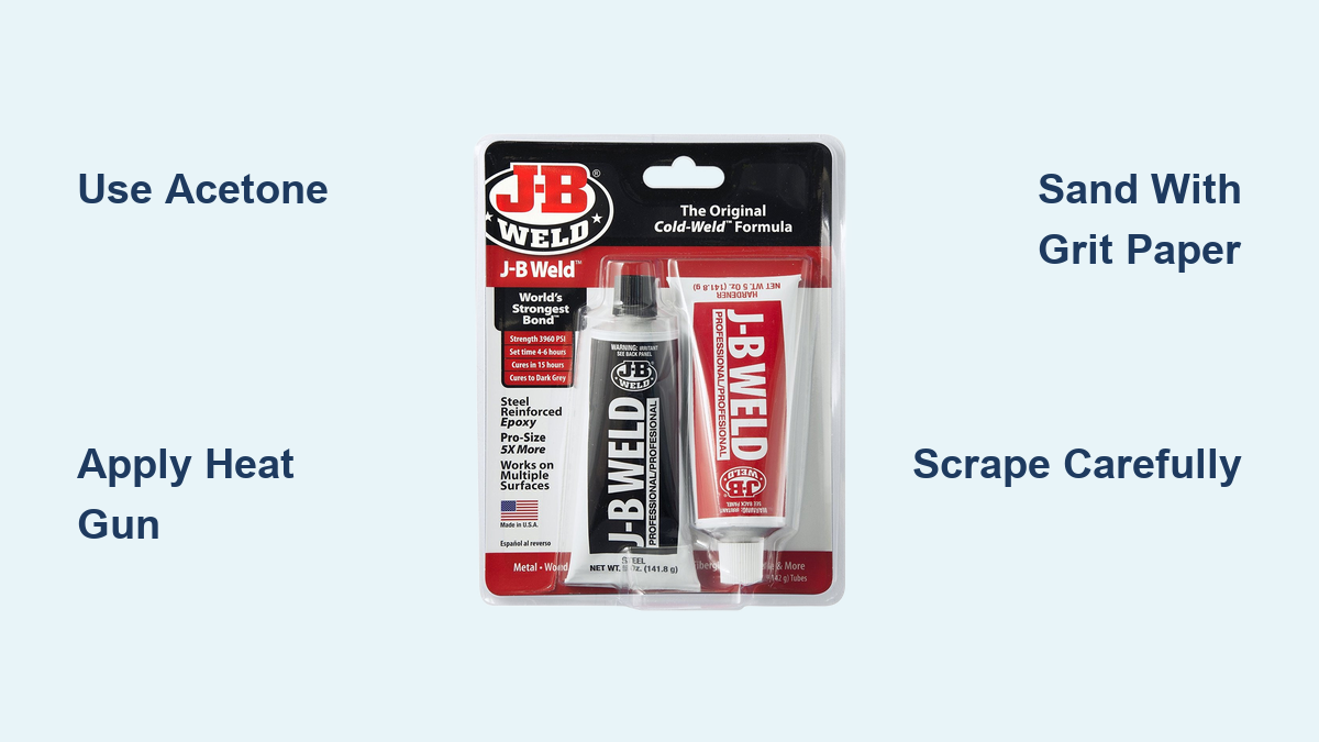 How to Remove JB Weld from Steel