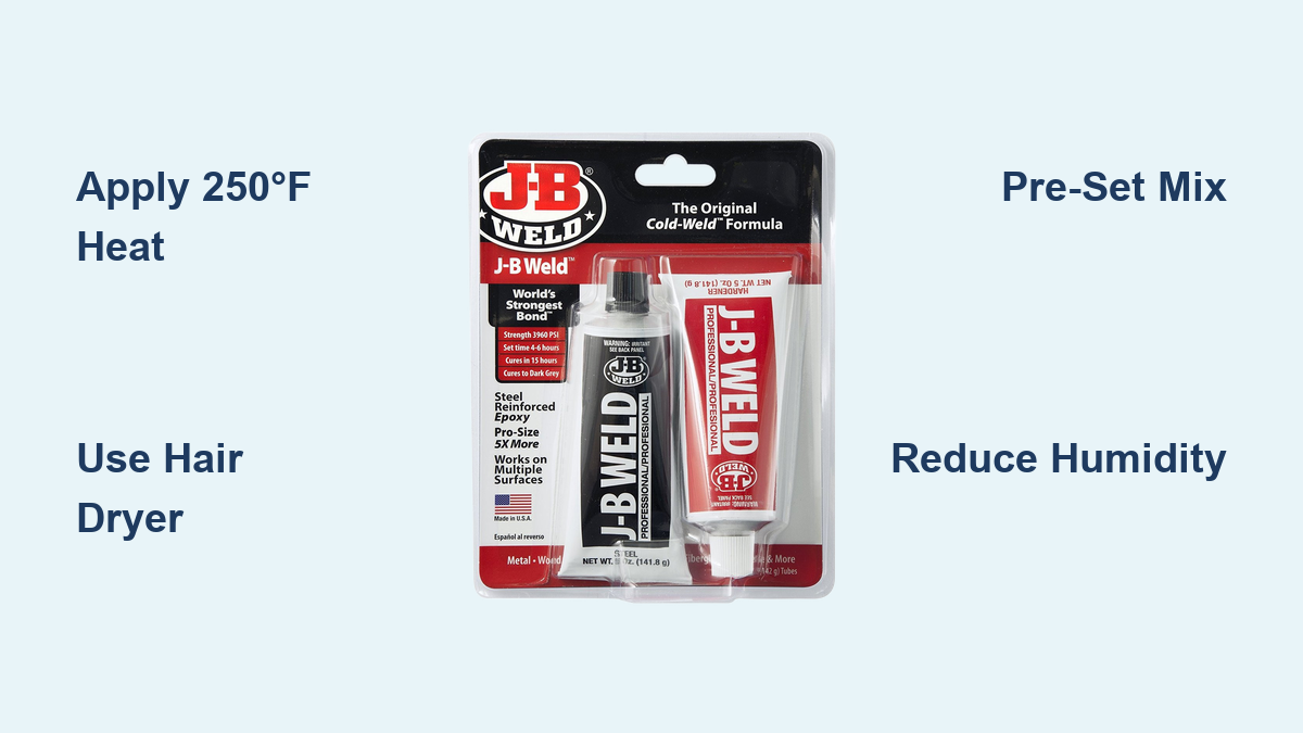 How to Make JB Weld Dry Faster: Quick Tips