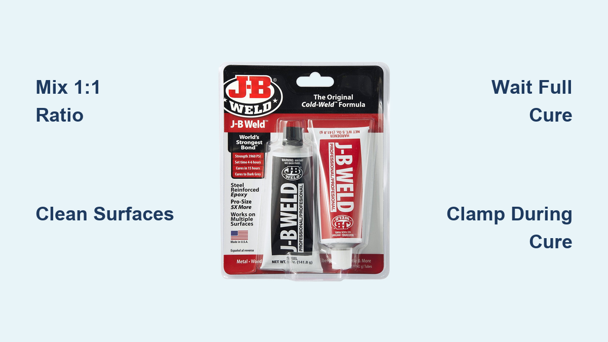 How J-B Weld Works: Adhesive Science Explained