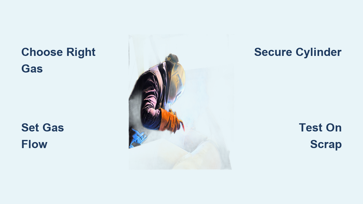 How to Set Up a MIG Welder with Gas