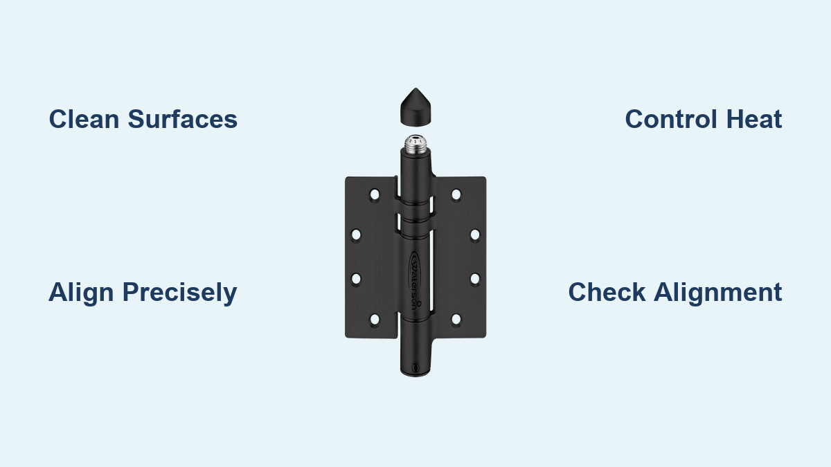 How to Weld Hinges on Metal Gate
