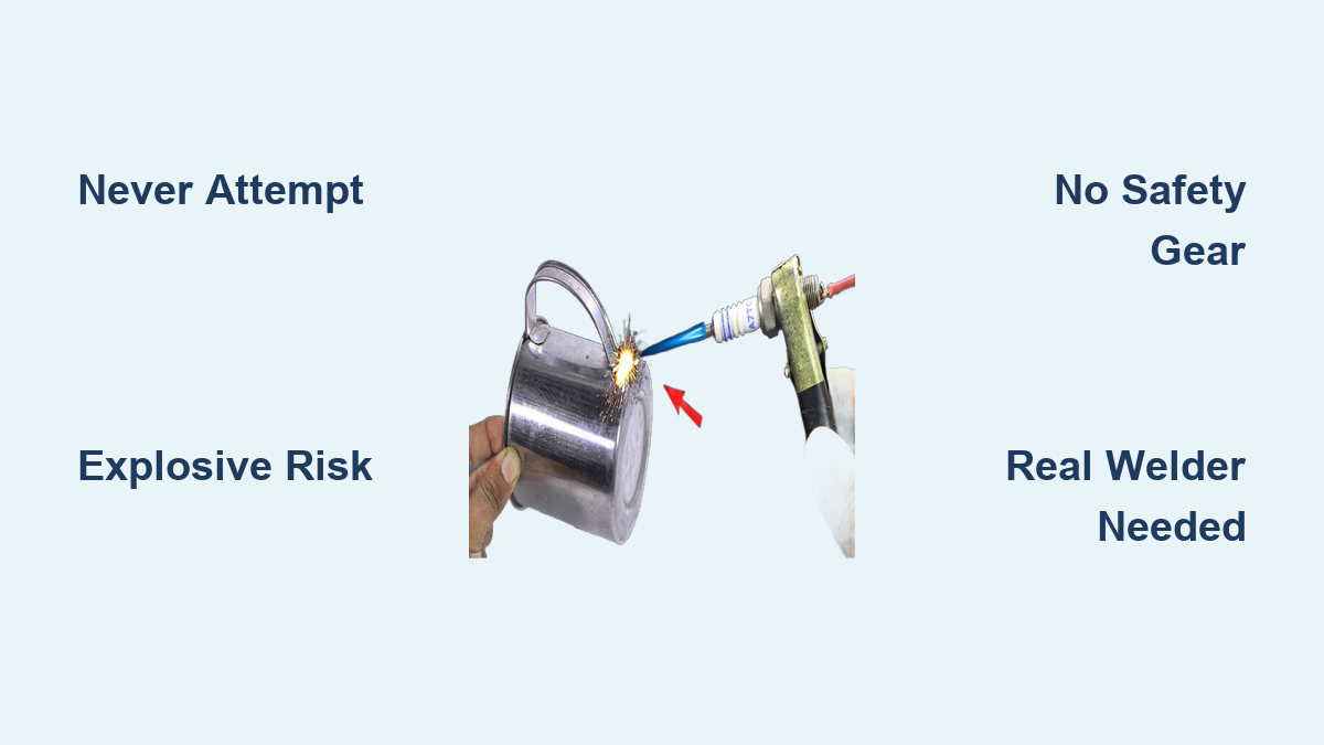 How to Make a Welder from a Spark Plug