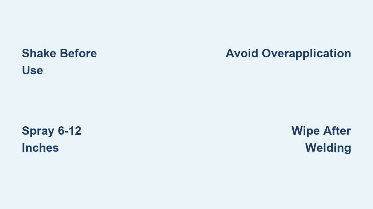 How to Use Welding Anti-Spatter Spray: Quick Guide