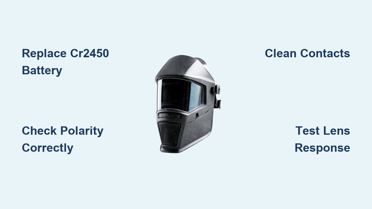 How to Change Welding Helmet Battery